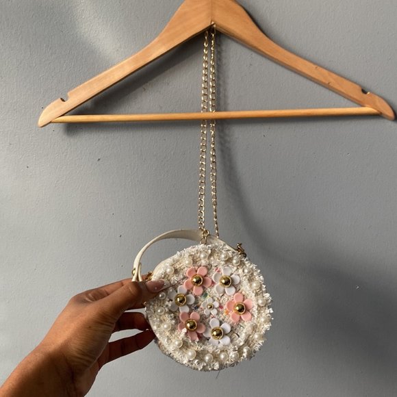 Mini Pearl Floral Design Bag - Chain & Pocket✨ - Picture 5 of 5